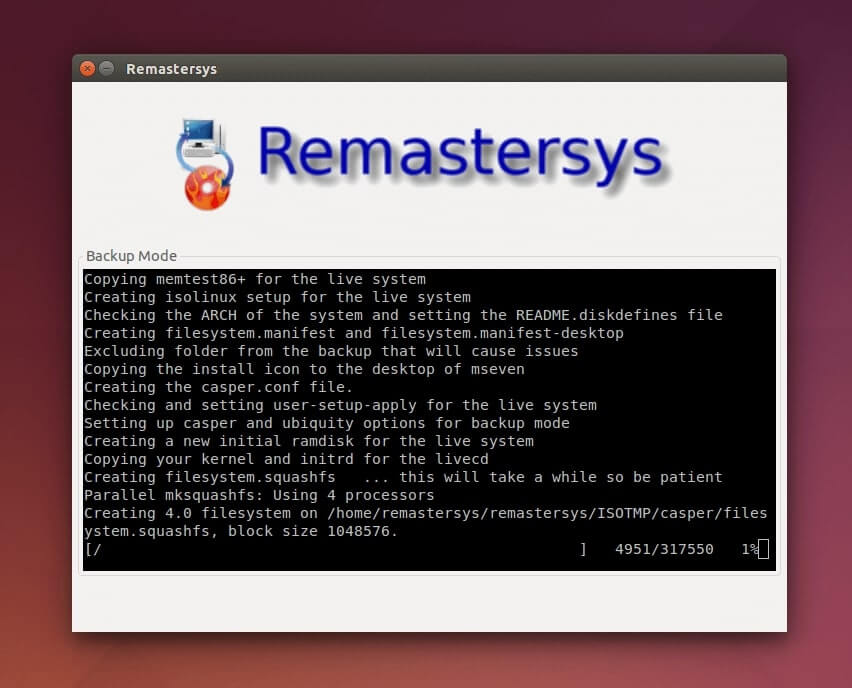 Remastersys Configure